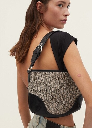 Stradivarius Stradivarius monogram çanta