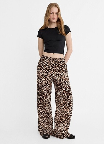 Stradivarius leopar pantolon