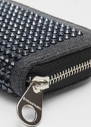 Stradivarius Stradivarius denim taşlı cüzdan