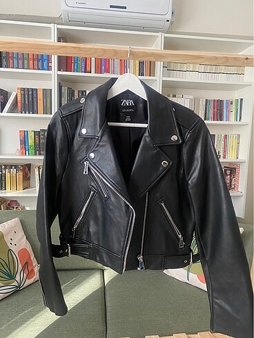 Zara biker deri ceket