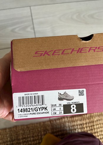 Skechers Skechers hillcrest 149821 Gri Kadın Spor Ayakkabı