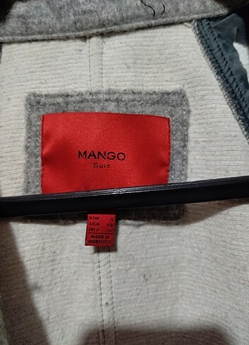 Mango Mango gri keçe kaban