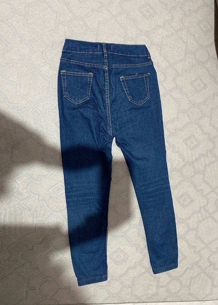 Mavi dar paça kot - Görsel 2