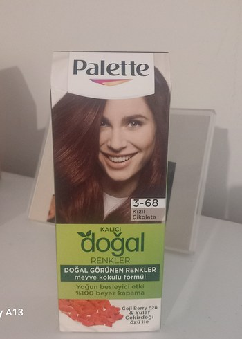 Palette Kalıcı Doğal Kızıl Çikolata Saç Boyası 3-68 - Görsel 2