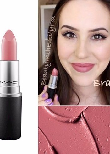 Beden MAC Satin Bitişli Burgundy Ruj - Brave