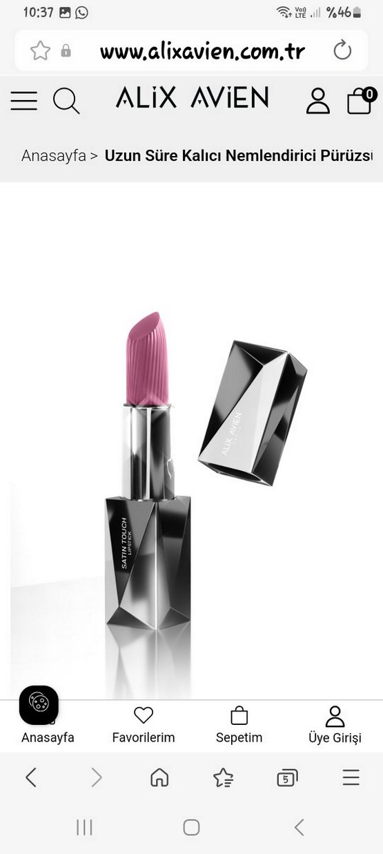 Alix Avien Satin Touch Kalıcı Pembe Ruj 806 Candy Pink - Görsel 2