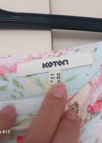 Pamuk Astarli keten karışımlı çiçekli kloş etek - Görsel 6