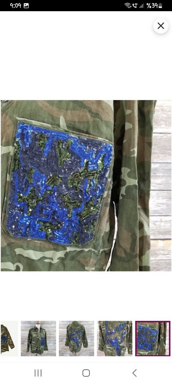 ZARA Kadın Kamuflaj Düğmeli Rahat Ceket - Görsel 2