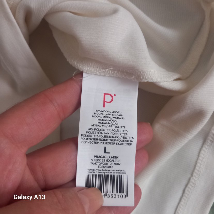 Penti V-Yaka  Uzun Kollu Tişört - Görsel 5