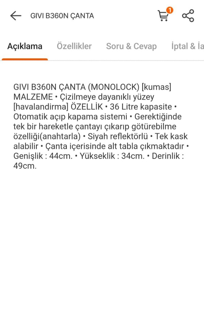 Givi B360N Siyah Baskılı Motosiklet Çantası - Görsel 4