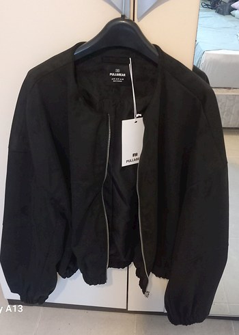 Kahverengi  Süet Bombet Ceket - Görsel 5