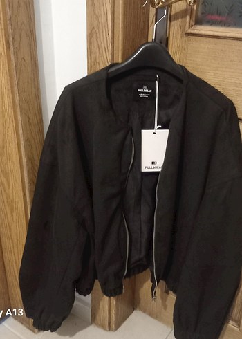 Kahverengi  Süet Bombet Ceket - Görsel 2