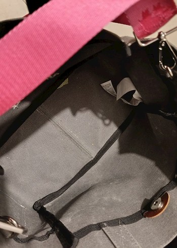 Lumberjack Knvs Bon Kl 5FX Gri Kadın Kol Çantası - Görsel 8