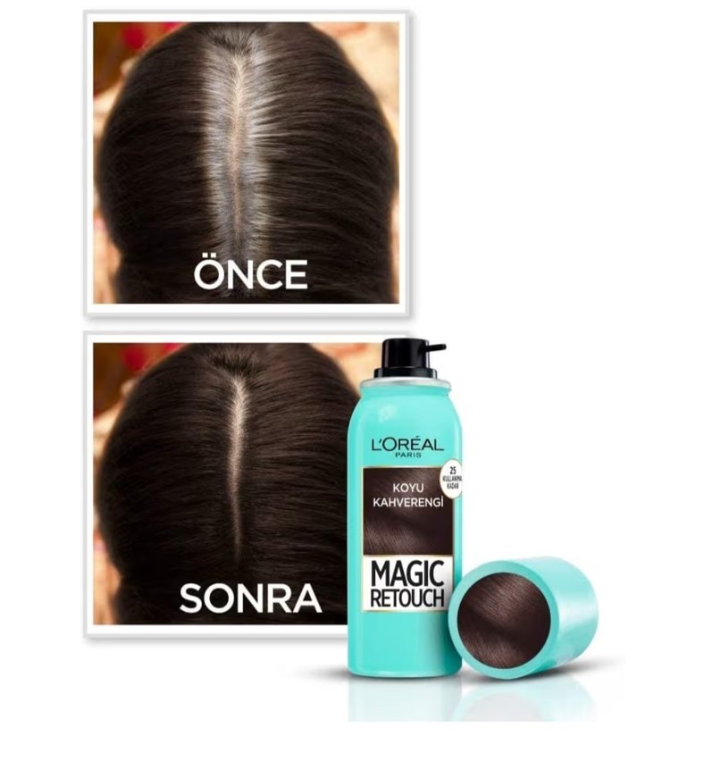 L'Oréal Magic Retouch Koyu Kahverengi Saç Spreyi - Görsel 2