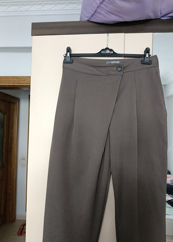 Kadın kruvaze havuç Kumaş Pantolon - Görsel 4