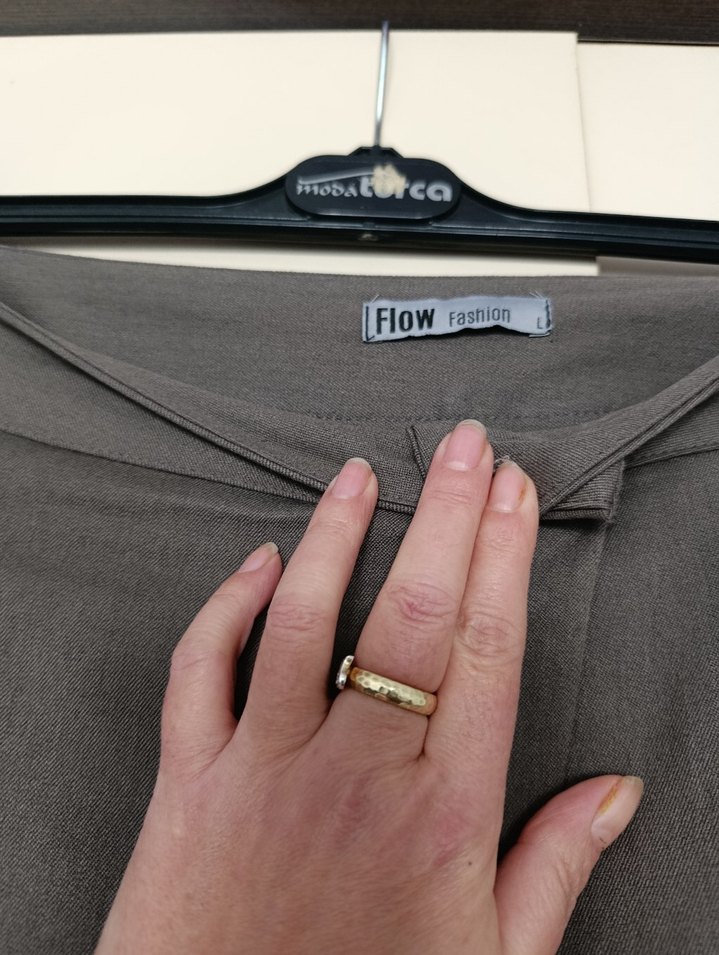 Kadın kruvaze havuç Kumaş Pantolon - Görsel 3