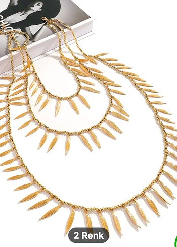 Zara Zincir Detaylı Uzun Bohem Altın Kolye - Görsel 3