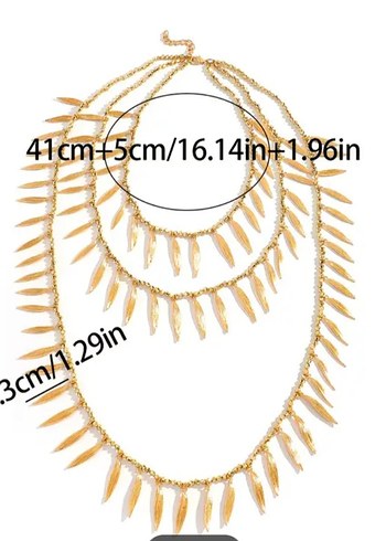 Zara Zincir Detaylı Uzun Bohem Altın Kolye - Görsel 4