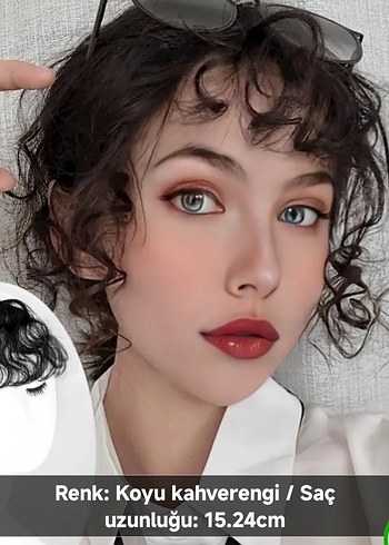 kıvırcık kahkül peruk - Görsel 4