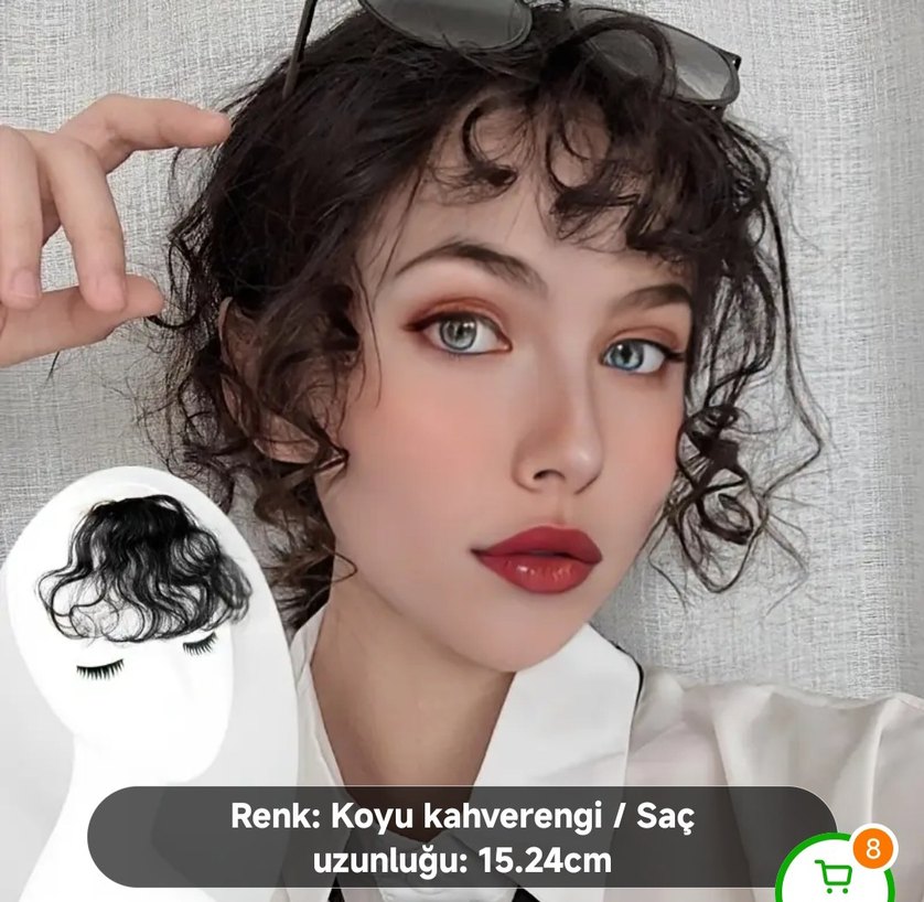 kıvırcık kahkül peruk - Görsel 4