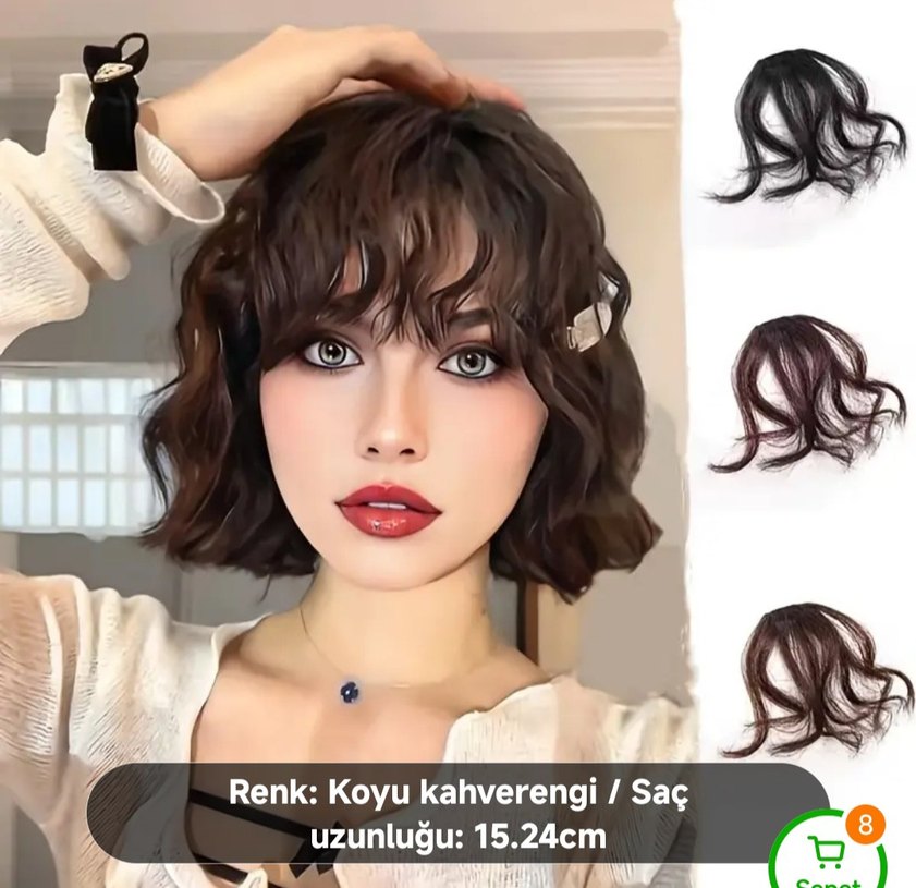 kıvırcık kahkül peruk - Görsel 3