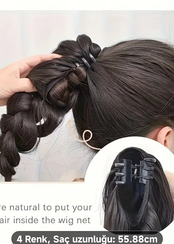 El örgüsü örülmüş at kuyruğu peruk - Görsel 3
