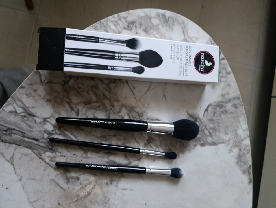 Nascita Pro Çok Amaçlı Makyaj Fırça Seti 3'lü 55 - Görsel 3