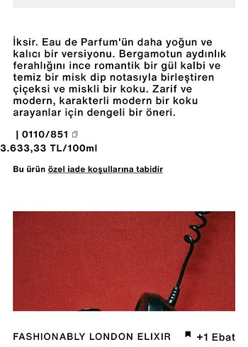 Zara Fashionably London Elixir Kadın Parfüm 30 ml - Görsel 3