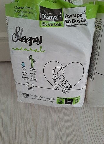 6 Beden: 16+ kg Beden Renk Sleepy marka bebek bezi