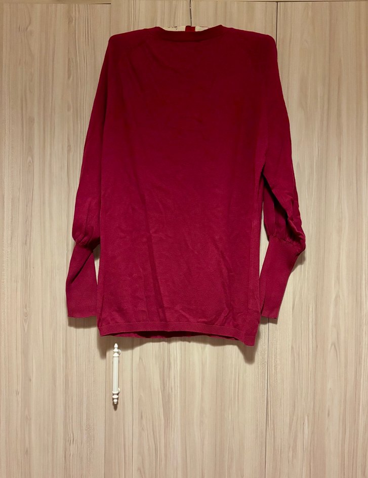 Mango Vişne Rengi Düğmeli Kadın Hırka - Görsel 2