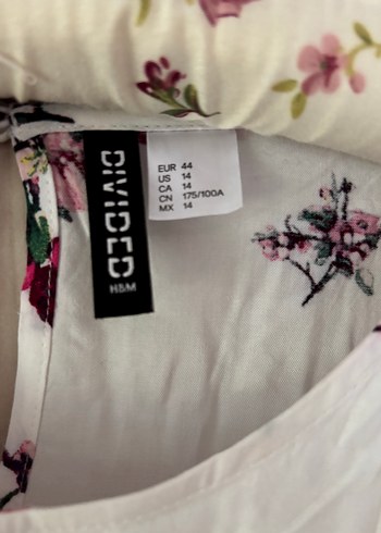 H&M Çiçek Desenli Bohem Mini Elbise - Görsel 4