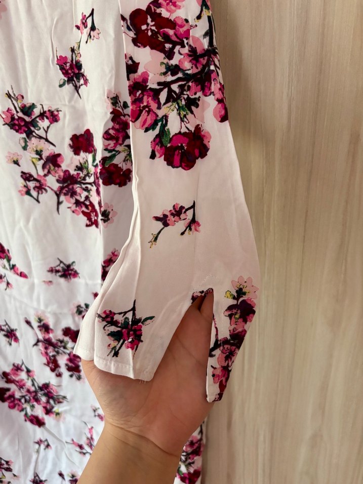 H&M Çiçek Desenli Bohem Mini Elbise - Görsel 3