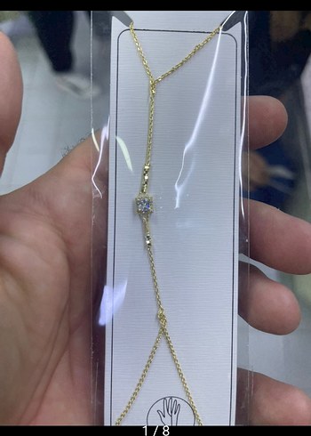 Gold Zincir Detaylı Kadın El Zinciri ŞAHMERAN