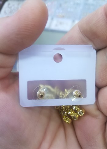 Beden Altın Renkli Leopar Figürlü Mini Küpeler