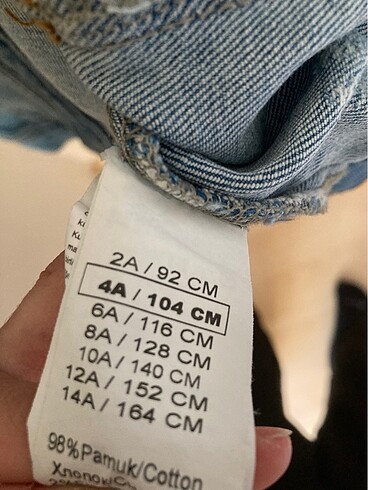 4 Yaş Beden lacivert Renk Nebbati Erkek Çocuk Kot Mont