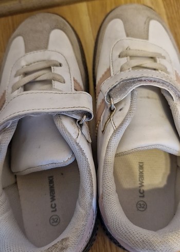 Kız Çocuk Beyaz Cırtlı Spor Ayakkabı - Görsel 5