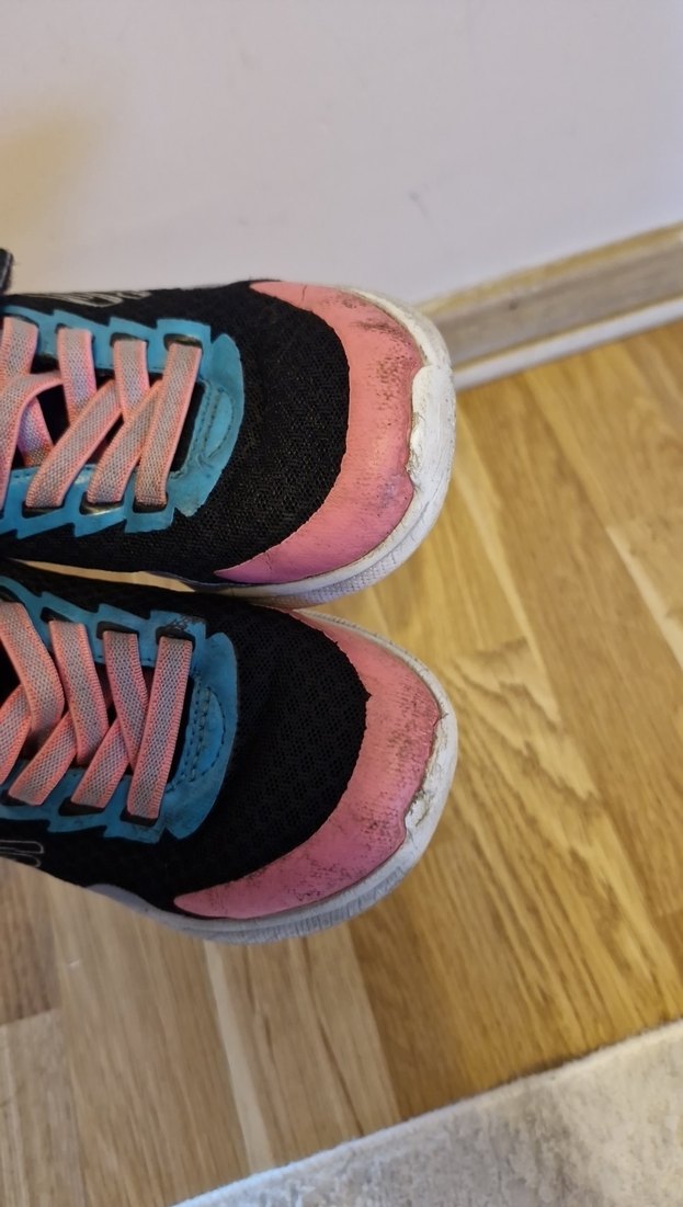 Kız Çocuk Pembe Bağcıklı Velcro Spor Ayakkabı - Görsel 5