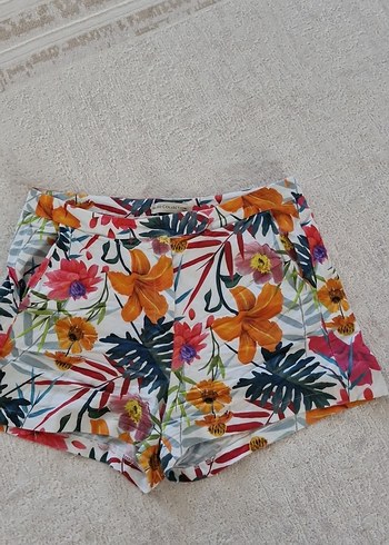 Çiçek Desenli Bohem Mini Şort - Görsel 7