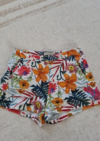 Çiçek Desenli Bohem Mini Şort - Görsel 6