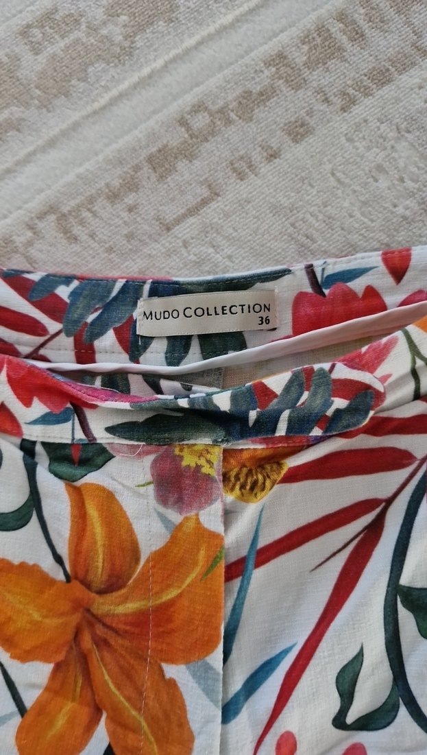 Çiçek Desenli Bohem Mini Şort - Görsel 2