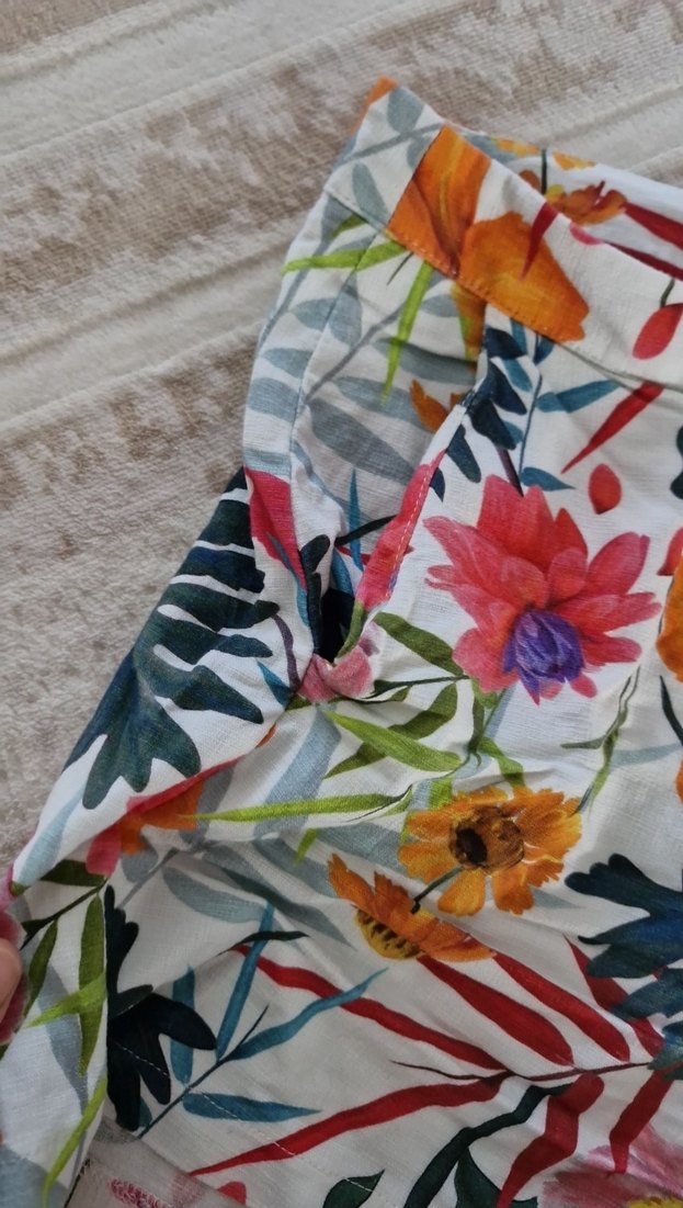 Çiçek Desenli Bohem Mini Şort - Görsel 3