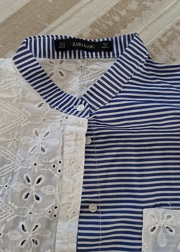 Nakışlı Dantel Detaylı Mavi Kadın Tulum - Görsel 5