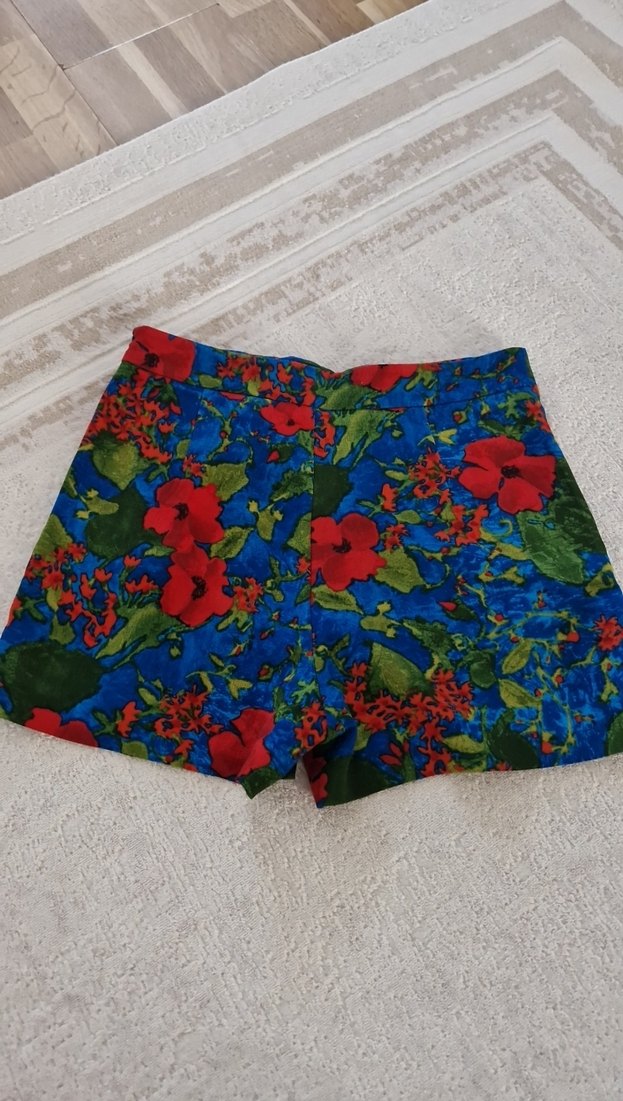 Renkli  Mini Şort - Görsel 5