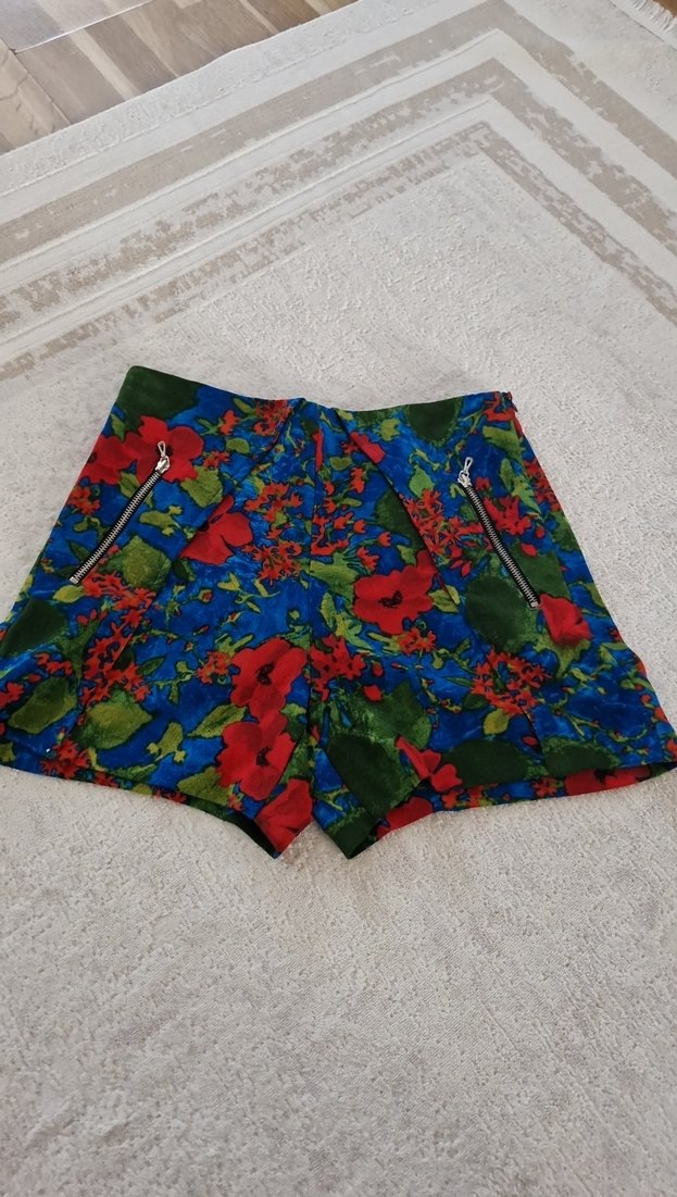 Renkli  Mini Şort - Görsel 2