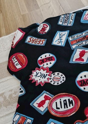 Düğmeli Mini Baskılı Kadın Gömlek elbise - Görsel 5