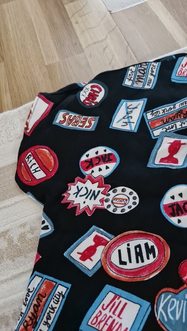 Düğmeli Mini Baskılı Kadın Gömlek elbise - Görsel 5