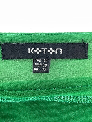 40 Beden yeşil Renk Koton Mini Etek %70 İndirimli.