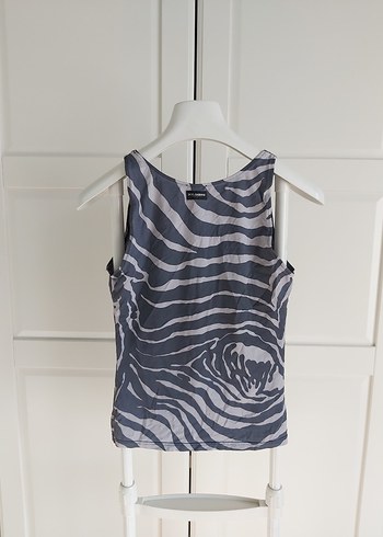 s Beden mavi Renk Dolce Gabbana Zebra Desenli Askıl Bluz