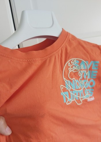 Turuncu Baskılı Erkek Çocuk Tişörtü - Görsel 3
