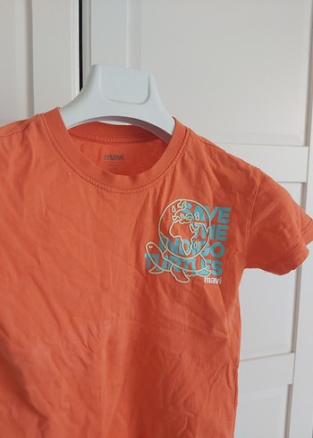 Turuncu Baskılı Erkek Çocuk Tişörtü - Görsel 5